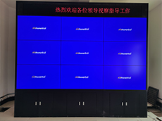 甘肅白銀市9臺55寸3x3液晶拼接屏項(xiàng)目完工